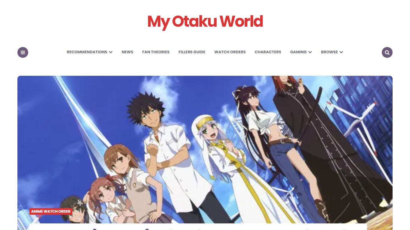 A Certain Magical Index Easy Watch Order Guide - My Otaku World